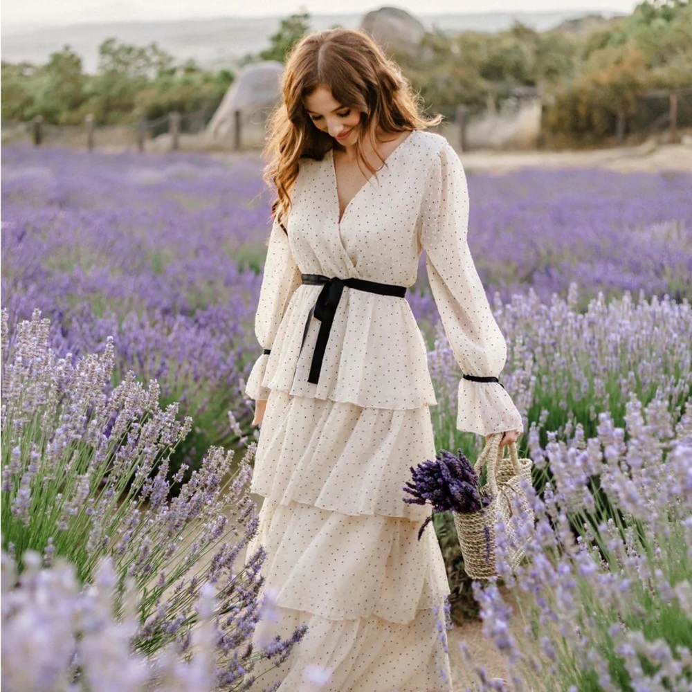 Just Me Gorgeous Tiered Dress - size M - Medium